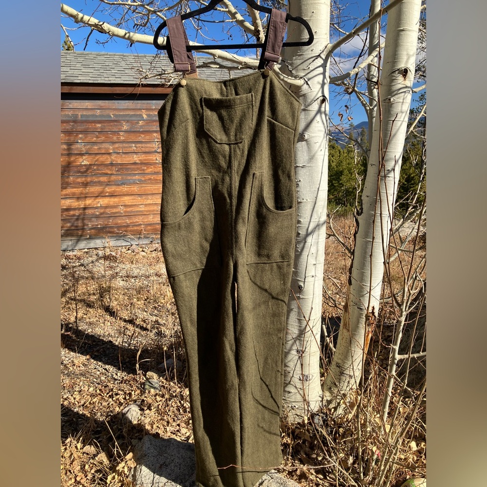 Made in USA women’s wool overalls